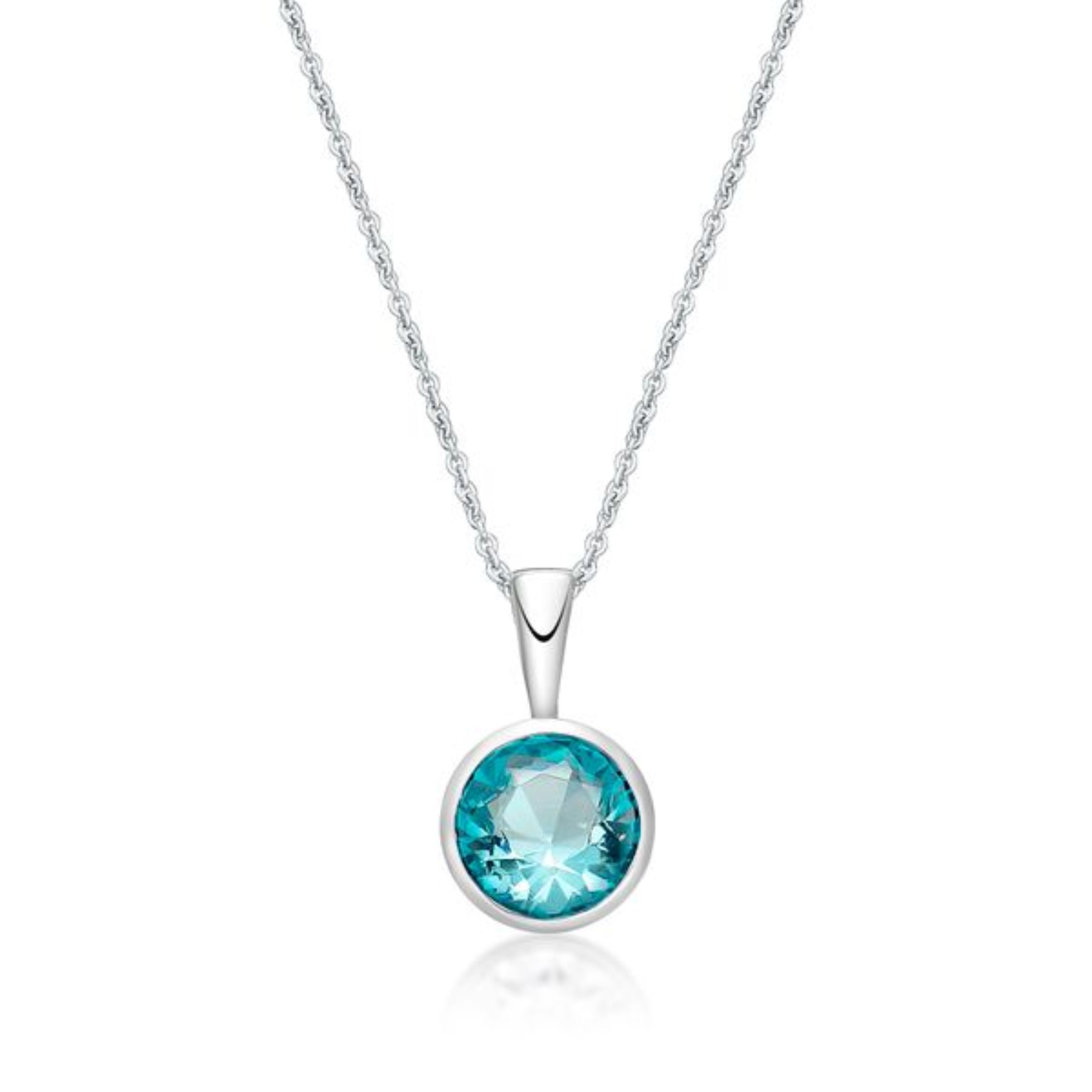 Picture of MARCH       , 5mm BEZEL PENDANT with CHAIN
